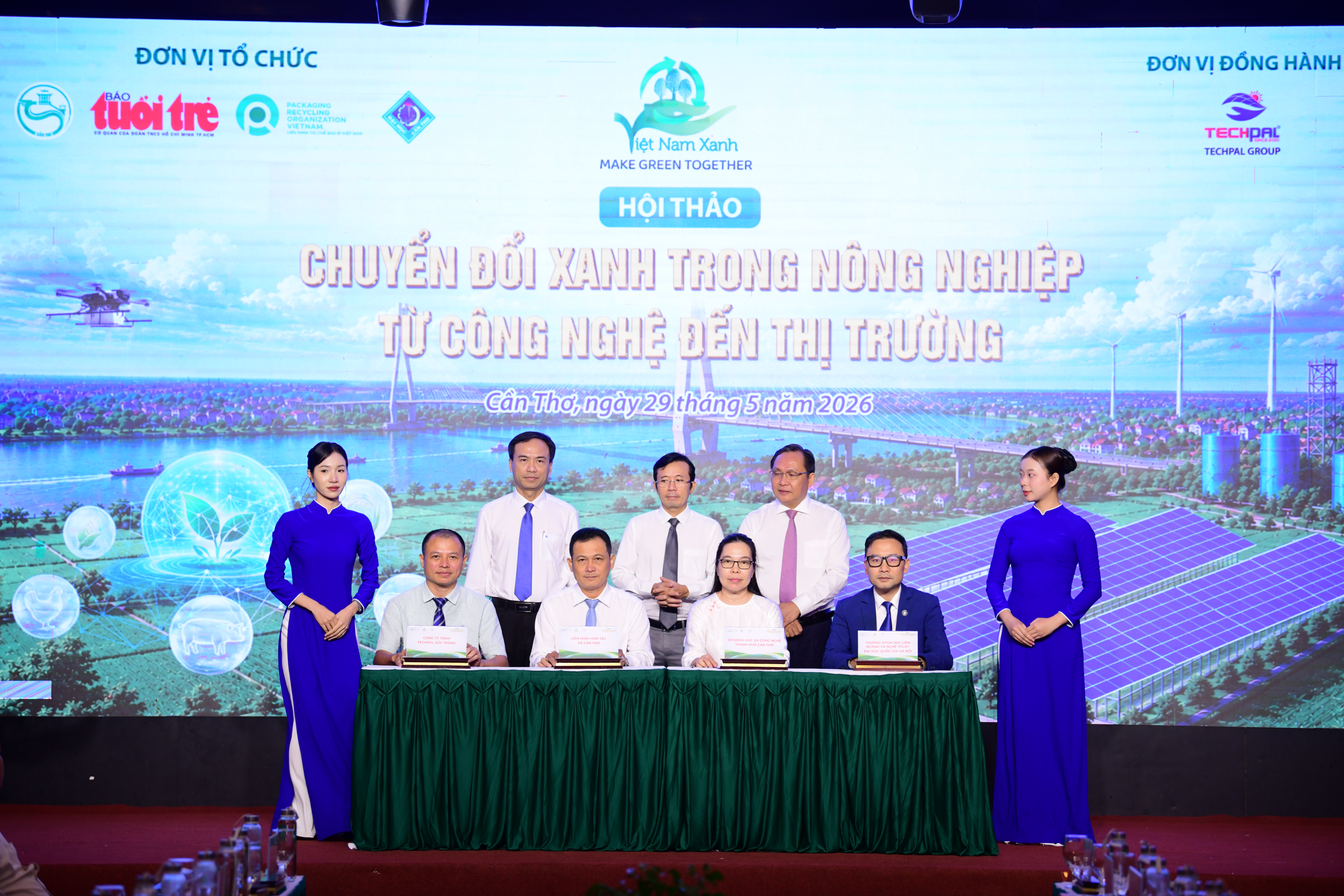 Trường Khoa học liên ngành và Nghệ thuật tham gia chương trình hợp tác bốn nhà hỗ trợ nông dân vùng đồng bằng sông Cửu Long phát triển sản xuất và thương hiệu nông sản gắn với chuyển đổi xanh