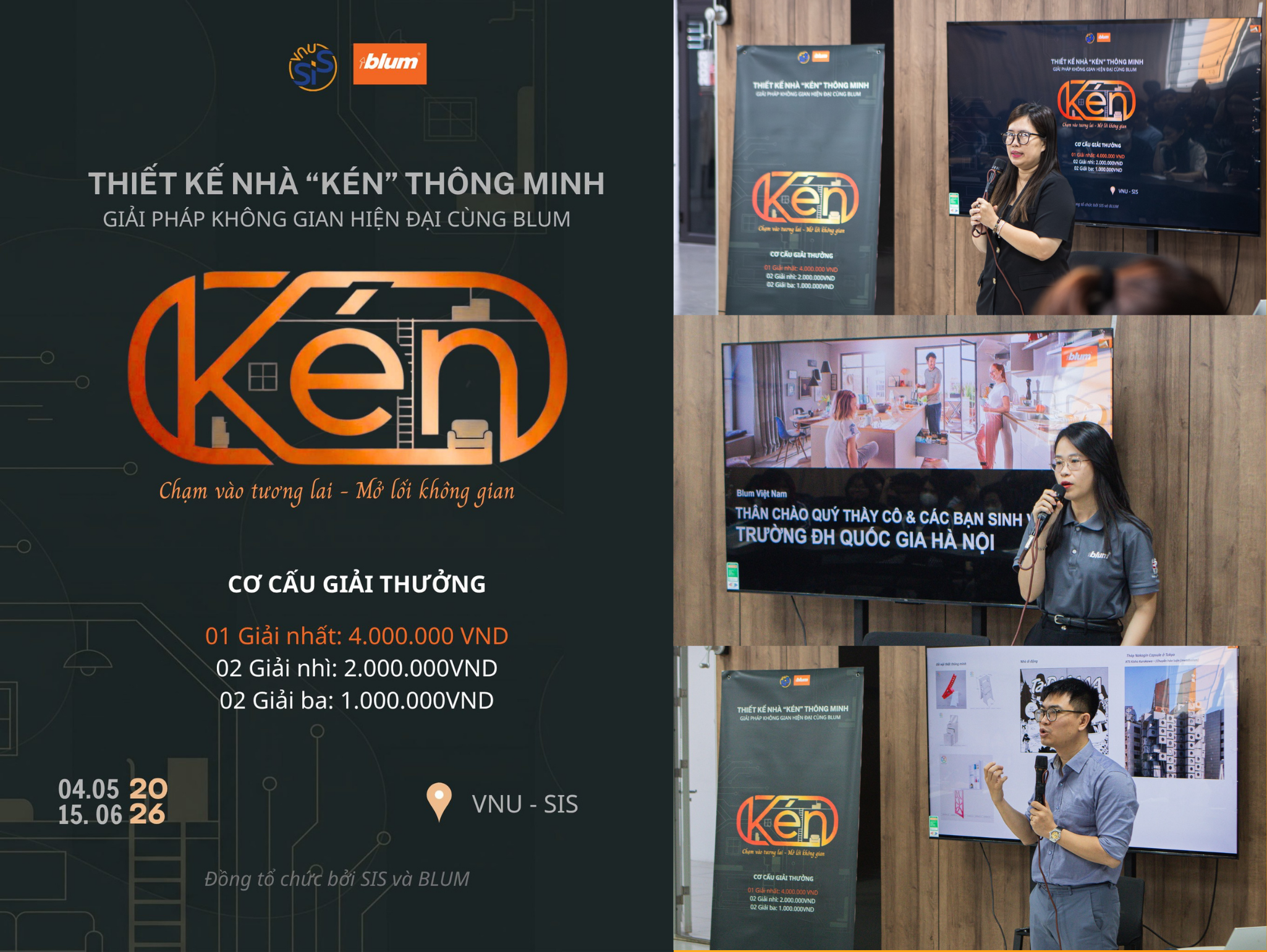 VNU-SIS phát động cuộc thi thiết kế "Kén": Kiến tạo giải pháp không gian thông minh cùng Blum