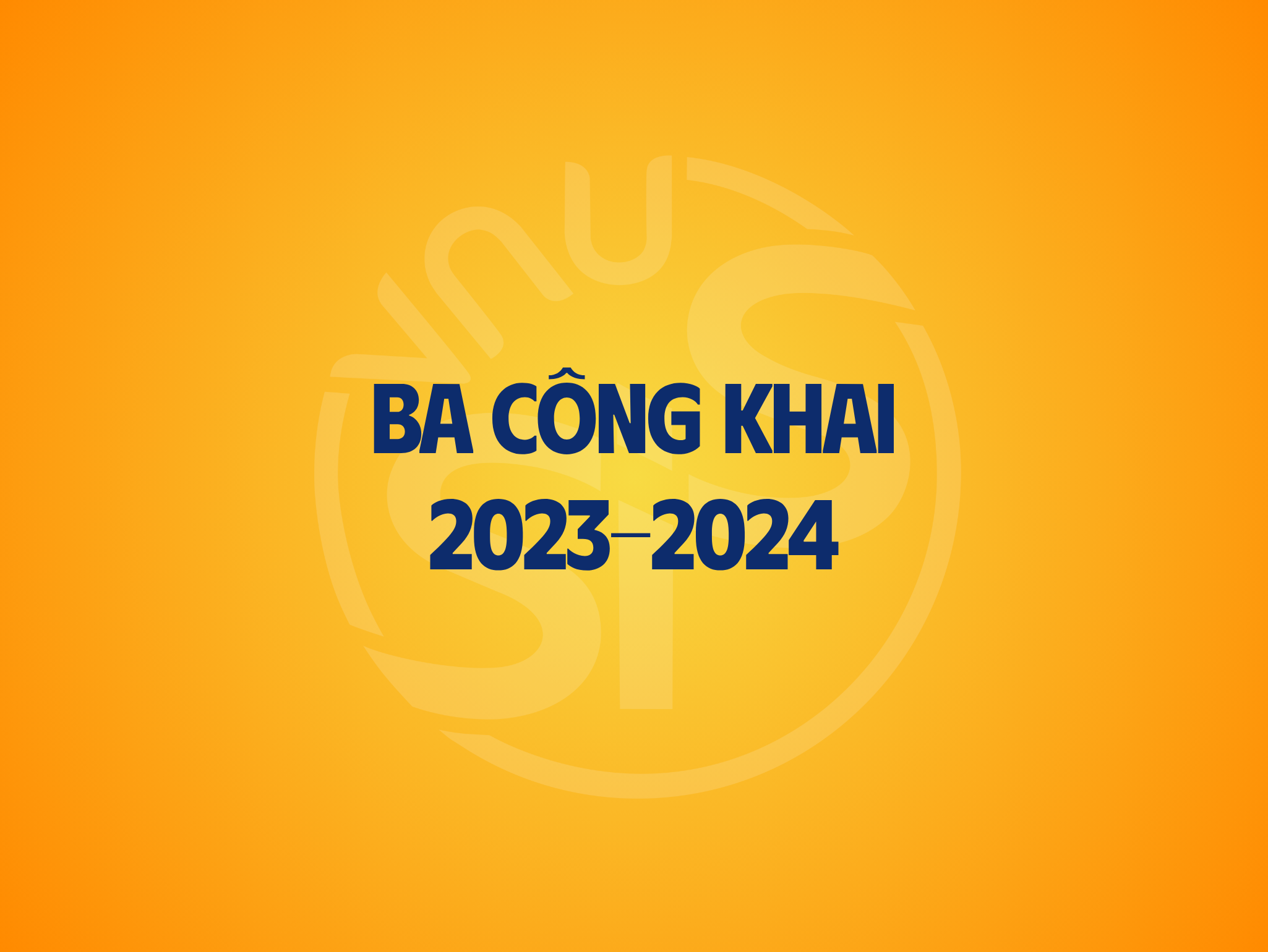 Ba công khai 2023-2024