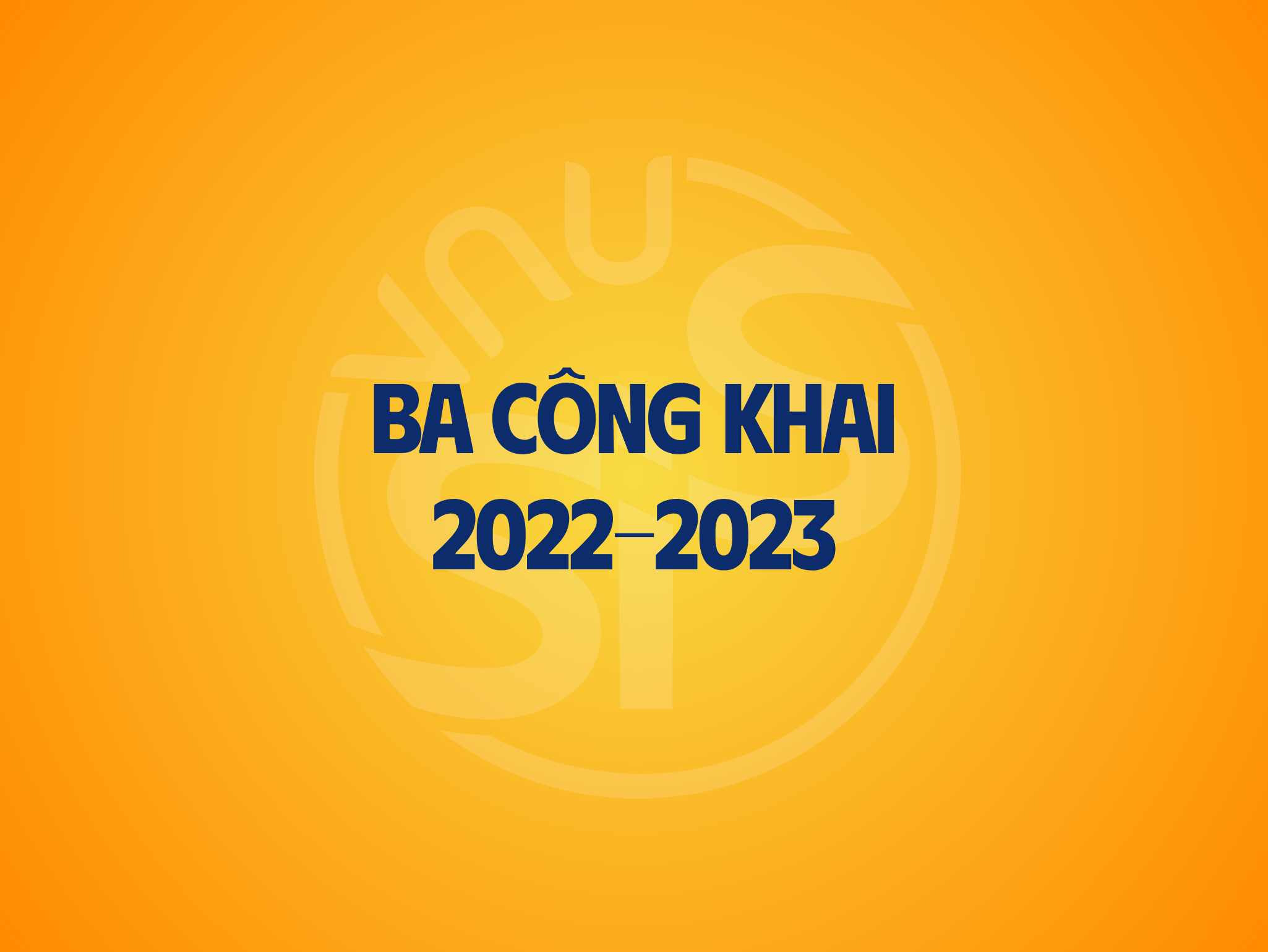 Ba công khai 2022-2023