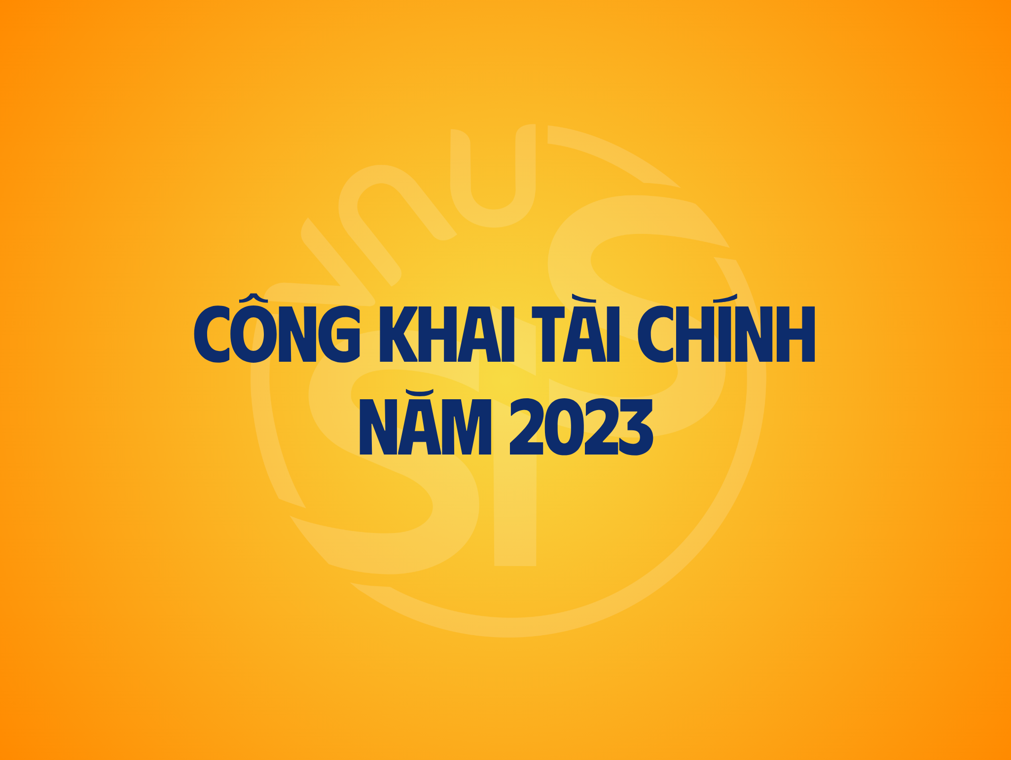 Công khai tài chính năm 2023