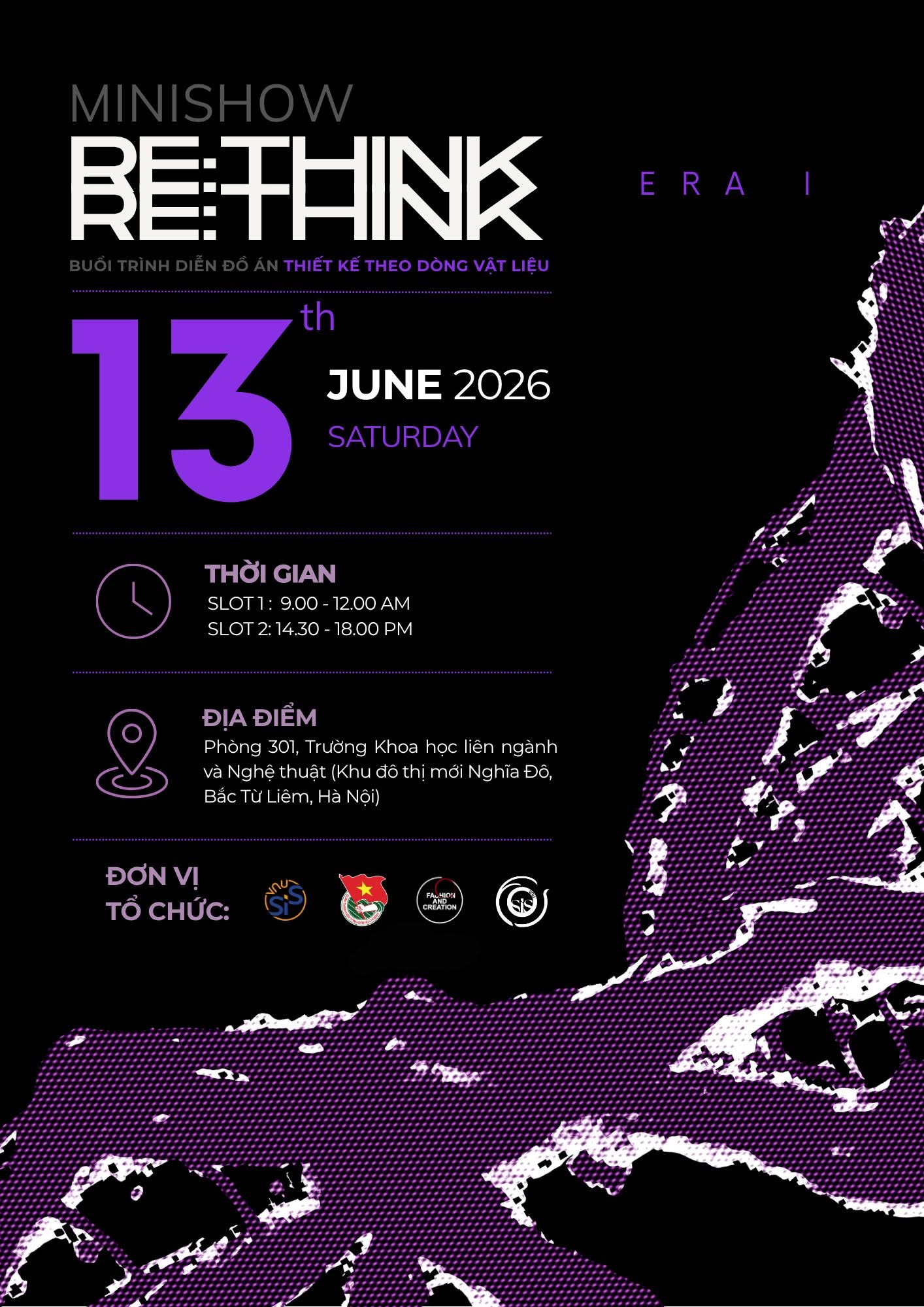 RE: THINK ERA 1 | Mini Show đồ án học phần Thiết kế theo dòng vật liệu của sinh viên ngành Thời trang và Sáng tạo