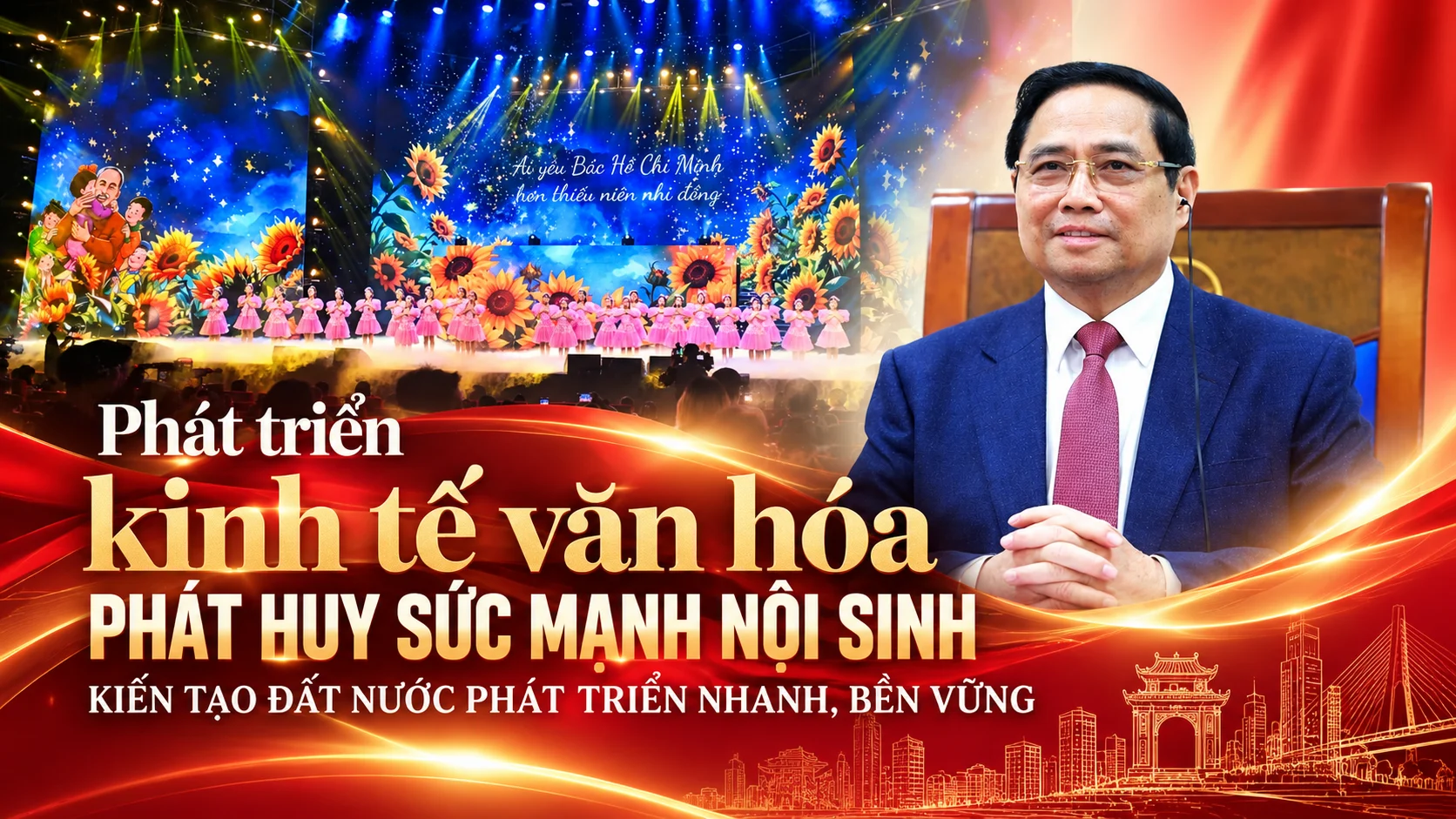 Phát triển kinh tế văn hóa - Phát huy sức mạnh nội sinh - Kiến tạo đất nước phát triển nhanh, bền vững