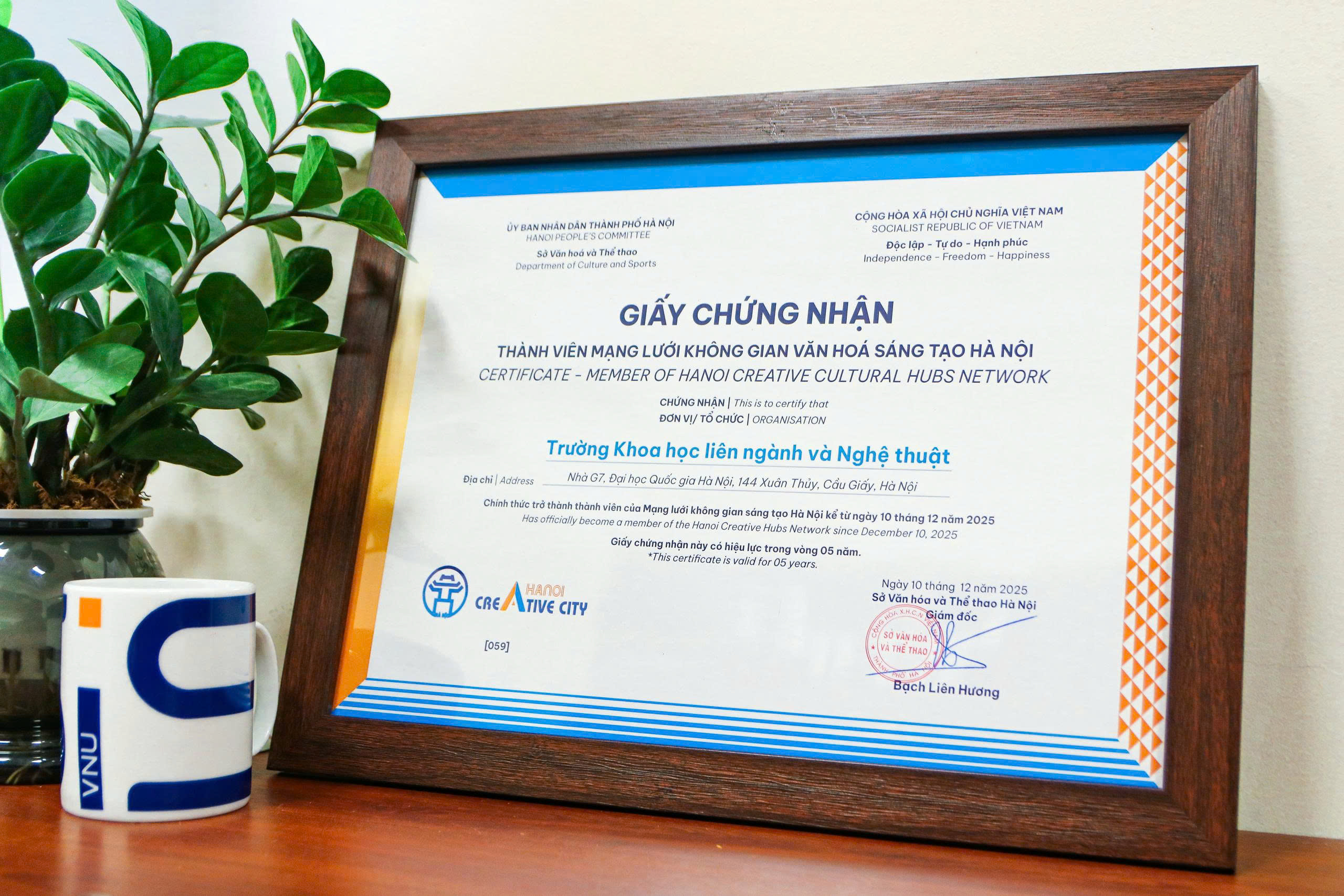 Trường Khoa học liên ngành và Nghệ thuật chính thức trở thành thành viên Mạng lưới các không gian sáng tạo của Hà Nội